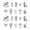 100pcs 10 Style Tibetan Style Alloy Charms TIBEP-CJ0001-29-1