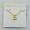 Brass Initial Pendant Necklaces for Women FS-WG8E27F-19-1