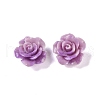 Synthetic Coral 3D Flower Rose Beads CORA-A005-14mm-27-2