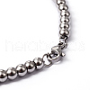 Tarnish Resistant 304 Stainless Steel Ball Chain Bracelets BJEW-L575-01-2