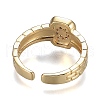 Brass Micro Pave Clear Cubic Zirconia Cuff Rings RJEW-H538-02G-Q-2