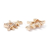 Rack Plating Brass Micro Pave Cubic Zirconia Pendants ZIRC-C026-06LG-2