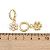 Brass Micro Pave Cubic Zirconia Hoop Earrings EJEW-S277-13G-7