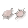 Natural Rose Quartz Pendants G-A095-04P-02-2