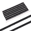 12M Polyester Glitter Wavy Fringe Trim Ribbon OCOR-WH0003-031A-1