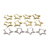 Star Brass Stud Earrings EJEW-R162-03-1