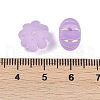Frosted Transparent Acrylic Beads OACR-P029-03B-04-3