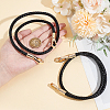 PU Imitation Leather Braided Bag Handles PURS-WH0005-96A-02G-5