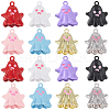 SUNNYCLUE 32Pcs 8 Styles Rack Plating & Spray Painted Alloy Enamel Pendants FIND-SC0010-20-1