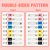 PU Leather & Cotton Name Marker Keychain AJEW-WH0514-037-3