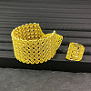 Alloy Chain Tassel Bangles & Cuff Ring Sets FS-WG89C4D-01-1