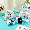 Square Marble Texture Cardboard Jewelry Ring Boxes CON-TAC0009-05A-7