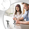 Clear Plastic Model Assembled Action Figure Display Holders ODIS-WH0030-72C-5