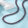 Natural Garnet Beaded Necklaces NJEW-K114-B-A04-3