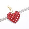 DIY Heart Keychain Diamond Painting Kits DIAM-PW0001-163-3