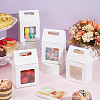 Rectangle Paper Gift Bags with Window CON-WH0088-85C-4