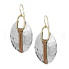 Oval Alloy Dangle Earrings FS-WG1DD9E-01-5