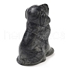 Natural Larvikite Carved Dog Figurines DJEW-L023-A09-2