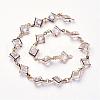 Iron Acrylic Rhinestone Handmade Chains AJEW-JB00249-2