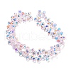 Electroplate Transparent Glass Beads Strands EGLA-P052-01A-AB08-2