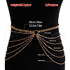 Alloy Crystal Rhinestone Tassel Multi-Layered Waist Chains for Women FS-WG9E8DF-01-5