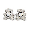 Handmade Polymer Clay Rhinestone Beads CLAY-NH0001-12C-1