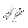 Human with Evil Eye Baking Paint Glass Seed Beads Resin Dangle Earrings EJEW-MZ00431-01-4