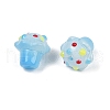 Glass Bumpy Beads GLAA-B025-01C-2