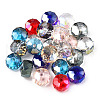 Transparent Electroplate Glass Beads Strands EGLA-YWC0001-10mm-02-2
