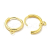Brass Hoop Earring Findings KK-L211-021G-2
