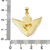 Brass Micro Pave Cubic Zirconia Pendants KK-P303-15B-G-3