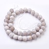 Natural White Agate Bead Strands G-J376-02-10mm-2