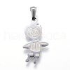 Tarnish Resistant 304 Stainless Steel Pendants STAS-K162-031P-1