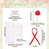 Clear PVC Candy Gift Packaging Boxes with Ribbon & Artificial Flower CON-TAC0001-20C-3