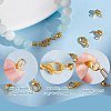 GOMAKERER Zinc Alloy Lobster Claw Clasps & Brass End Bead Tips & Jump Rings Findings Kits DIY-GO0002-21G-5