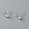 304 Stainless Steel Stud Earring Findings X-STAS-H410-07S-C-1