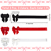 CRASPIRE 3Pcs 3 Colors Cloth Bowknot Elastic Chain Belts AJEW-CP0008-09-2