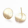 Brass Stud Earring Findings KK-S348-355-2