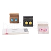 300Pcs 3 Colos Jewelry Earring Display Kraft Paper Price Tags DIY-LS0003-92-4