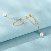 Elegant S925 Sterling Silver Round Tassel Stud Earrings SM9441-1-5