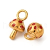 304 Stainless Steel Enamel Pendants STAS-Q363-10B-G-2