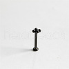 Stainless Steel Threadless Labrets Piercing Jewelry WG7C8D4-02-1