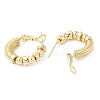 Punk Style Brass Hoop Earrings EJEW-A102-05G-2