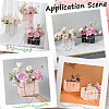 Gorgecraft 12Pcs 4 Colors Bag Shaped Paper Flower Packaging Gift Bags for Bouquet ABAG-GF0001-28-7