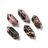 Natural Rhodonite Double Terminal Pointed Pendants G-C007-02A-24-1