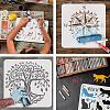 Plastic Drawing Painting Stencils Templates DIY-WH0396-594-4