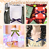 HOBBIESAY 40 Yards 4 Colors Single Face Velvet Ribbon with 4Pcs Plastic Empty Spools SRIB-HY0001-09B-7