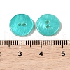 Spray Paint Natural Freshwater Shell Button BSHE-H018-15C-3