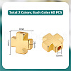   120Pcs 2 Colors Alloy Beads FIND-PH0018-44-2
