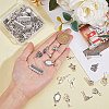 DICOSMETIC 100Pcs 10 Style  Tibetan Style Alloy Pendants TIBEP-DC0001-21-3